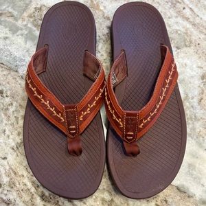 Women’s Chaco Leather Flip Flops Sandals